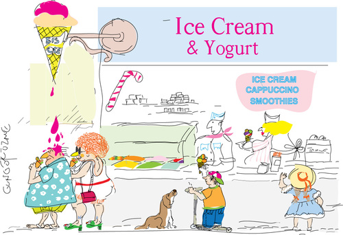 Cartoon: Eis cream (medium) by gungor tagged consumer