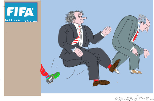 Cartoon: FIFA (medium) by gungor tagged football