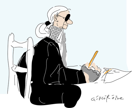 Cartoon: Karl Langerfeld (medium) by gungor tagged fashion
