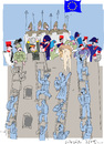 Cartoon: Battle of EU 2 (small) by gungor tagged eu