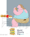 Cartoon: Obesity Day 2021 (small) by gungor tagged obesity,day,2021
