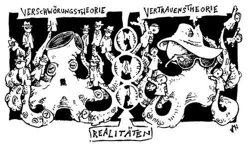 Cartoon: V vs V (medium) by JP tagged verfassungsschutz,nsu,rechtsextremismus,mann,vmänner,verschwörungstheorie,vertrauen,gelenkt,marionetten,agenten,master,of,puppets,kraken,octopus,verfassungsschutz,nsu,rechtsextremismus,mann,vmänner,verschwörungstheorie,vertrauen,gelenkt,marionetten,agenten,master,of,puppets,kraken,octopus