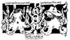 Cartoon: V vs V (small) by JP tagged verfassungsschutz,nsu,rechtsextremismus,mann,vmänner,verschwörungstheorie,vertrauen,gelenkt,marionetten,agenten,master,of,puppets,kraken,octopus