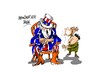 Cartoon: Estados Unidos-Kim Jong-un (small) by Dragan tagged estados,unidos,kim,jong,un
