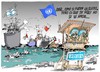 Cartoon: Flotilla de la Libertad -ONU (small) by Dragan tagged consejo,de,seguridad,la,onu,israel,palestina,gaza,flotilla,libertad