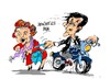 Cartoon: Sarkozy-Bettencourt (small) by Dragan tagged nicolas,sarkozy,bettencourt,oreal,liliane,politics,cartoon
