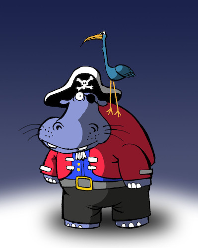 Cartoon: Pirate Rhino... (medium) by berk-olgun tagged pirate,rhino