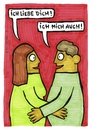 Cartoon: ich mich auch (small) by meikel neid tagged liebe selbstverliebt partner liebeserklärung