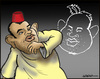 Cartoon: A royal cartoon (small) by jeander tagged morocco,king,cariacature,forbidden,mohammed,vi