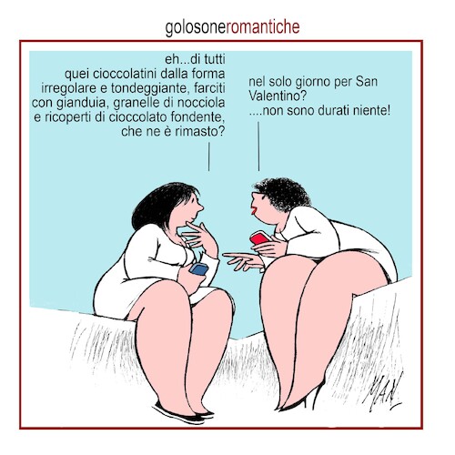 Cartoon: golosone romantiche (medium) by Enzo Maneglia Man tagged vignette,umorismo,grafico,fighillearte,piccolomuseo,fighilleita