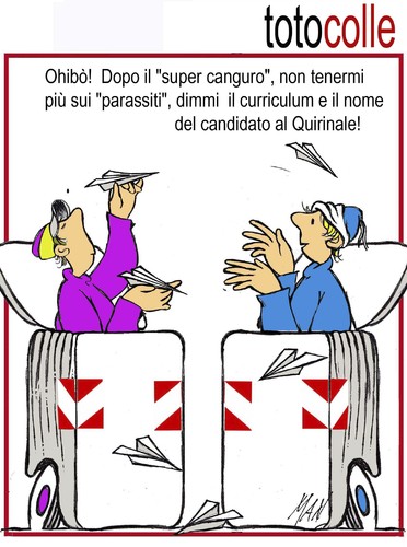 Cartoon: toto colle (medium) by Enzo Maneglia Man tagged cassonettari,man,maneglia,fighillearte,totocolle