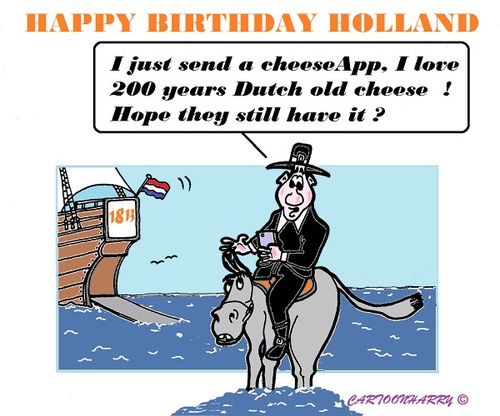 Cartoon: Happy Birthday (medium) by cartoonharry tagged birthday,happy,holland