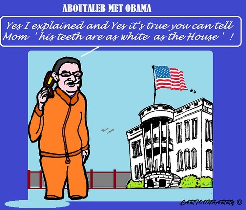 Cartoon: Mayor Rotterdam (medium) by cartoonharry tagged usa,rotterdam,whitehouse,obama,aboutaleb,cartoonharry