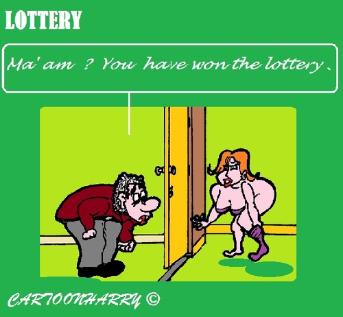 Cartoon: Neighbour Trick (medium) by cartoonharry tagged lottery,trick,neighbour