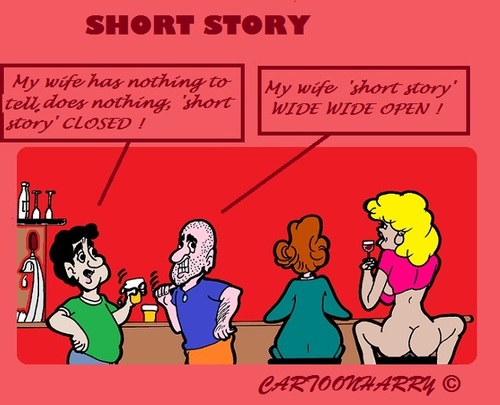 Cartoon: Say Nothing (medium) by cartoonharry tagged bar,wifes,guys,story,short,closed,open