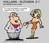 Cartoon: Holland Slovakia 2 against 1 (small) by cartoonharry tagged dutch,dreamy,holland,slovakia,robben,cartoonharry