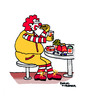 Cartoon: The Unhappy Meal (small) by Pascal Kirchmair tagged alimentation,diet,ernährung,nahrung,werbung,schlecht,gros,epais,problem,probleme,nourriture,falsche,unhappy,meal,big,real,reality,fat,fett,dick,dickmacher,schlechtes,essen,fast,food,mac,mc,donalds,ronald,mcdonald,nutrition