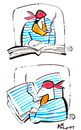 Cartoon: PIRATE A READER (small) by Kestutis tagged pirate,book,reader,pipes