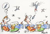 Cartoon: SUMMER HAPPENING (small) by Kestutis tagged beer,bird,summer,happening,saturday,kestutis,lithuania