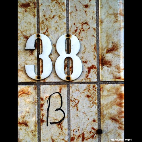 Cartoon: MH - Number 38-B (medium) by MoArt Rotterdam tagged tags,rotterdam,moart,moartcards,huisnummer,number,nummer,38b,deur,door