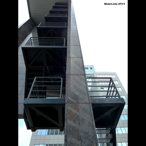 Cartoon: MoArt - The Staircase (medium) by MoArt Rotterdam tagged rotterdam,moart,moartcards,straircase,trappenhuis,stairs,trappen,architecture,gebouw,building,high,hoog