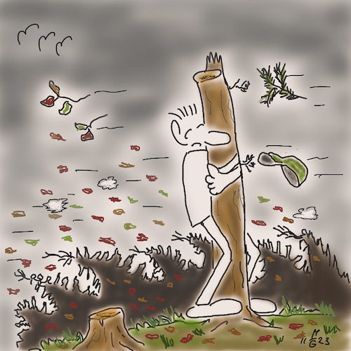 Cartoon: Sturmtief Zoltan (medium) by legriffeur tagged sturm,sturmtief,wetter,deutschland,wind,windböen,eswirdstürmischimland,klima,klimawandel