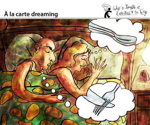 Cartoon: A la carte dreaming (medium) by PETRE tagged sleeping,dreaming