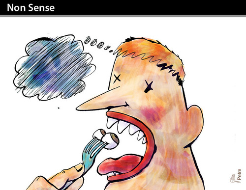 Cartoon: Non Sense (medium) by PETRE tagged blindness,unwired