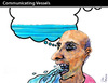 Cartoon: Communicating Vessels (small) by PETRE tagged media,people,transmission,ideas