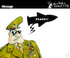 Cartoon: Message (small) by PETRE tagged peace,militar,army,war,speech