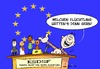 Cartoon: Europa sucht den Superflüchtlin (small) by Trumix tagged refugees,flüchtlinge,deutschland,ziel,trummix,boatspeople
