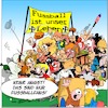 Cartoon: Fussballfans (small) by Trumix tagged fussball,fan,krawalle,hooligans,schlacht