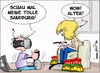 Cartoon: Neulich im Kinderzimmer ... (small) by Trumix tagged 3dbrille,gamescom,games,spieleconsole,interaktive,spiele,pc,computer