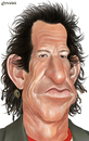 Cartoon: Keith Richards (small) by penava tagged keith richards karikatur caricature rolling stones guitar player musician musiker rock music
