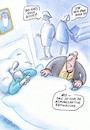 Cartoon: der letzte atem (small) by Petra Kaster tagged tod,sterben,verwandschaft,familie,textilien,bettwäsche,ärzte,trauer