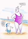 Cartoon: seniorenschmuck (small) by Petra Kaster tagged urlaub,ferien,reisen,meer,strand,alter,senioren,kinder,tattoos,körperschmuck,lifestyle