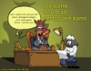 Cartoon: Die Bank der man vertrauen kann (small) by Marcel und Pel tagged kapitalismus anleger wolf schaf bank