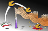 Cartoon: iran and china (small) by Hossein Kazem tagged iran,and,china