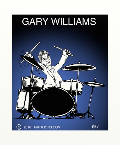 Cartoon: Drummer poster (medium) by tonyp tagged arp,drums,musicians