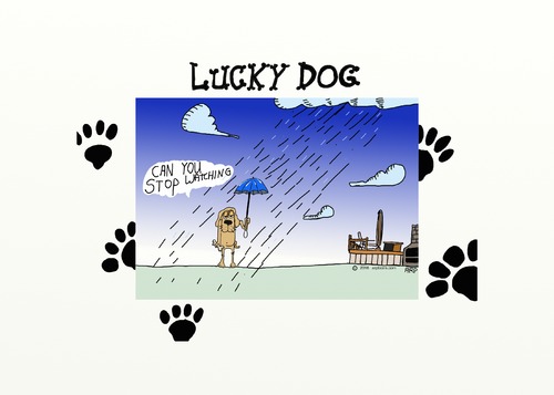 Cartoon: Lucky Dog (medium) by tonyp tagged arp,lucky,dog