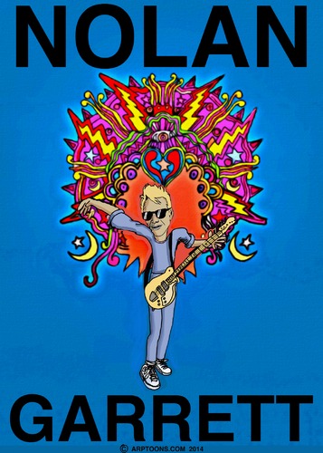 Cartoon: Nolan Garrett (medium) by tonyp tagged arp,music,famous,guitar,young,arptoons