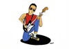 Cartoon: Rocker (small) by tonyp tagged arp,rocker,guitar,kneeling,down