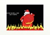 Cartoon: Wrong place (small) by tonyp tagged arp,santa,fire,oops