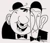 Cartoon: Laurel and Hardy (small) by Marcelo Rampazzo tagged laurel,and,hardy