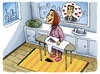 Cartoon: Love is on the floor (small) by Marcelo Rampazzo tagged love,house,wife