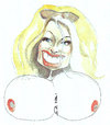 Cartoon: pamela anderson (small) by zed tagged pamela,anderson,ladysmith,canada,actress,portrait,caricature