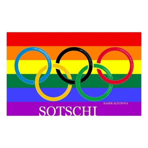 Cartoon: sotschi (medium) by kader altunova tagged olympia,sotschi,putin,homofobik