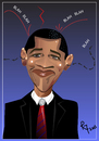 Cartoon: The Obama Balancing Act (small) by remyfrancis tagged barack obama usa president political personality