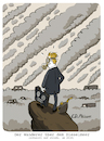 Cartoon: 200 Jahre nach Caspar David F (small) by FEICKE tagged caspar,david,friedrich,wanderer,kunst,gemälde,öl,hamburg,diesel,skandal,schweröl,elbsandstein,gebirge,wandern,umwelt,auto