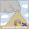 Cartoon: Volcano eruption j. a conspiracy (small) by Toonmix tagged volcano,eruption